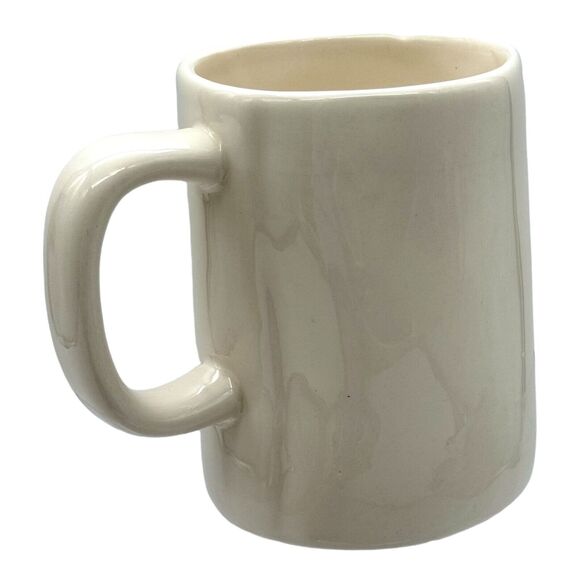 Rae Dunn Magenta DRINK Coffee Tea Mug Big M LL Farmhouse Rustic Normcore Trad - Picture 4 of 11